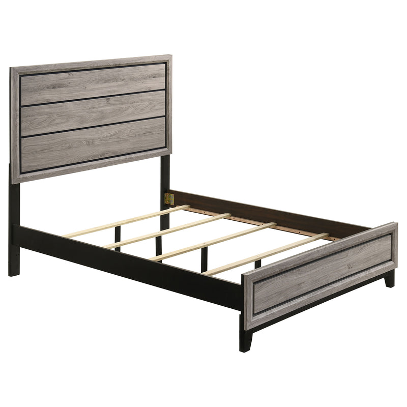 Cama Watson Wood Panel de color topo claro