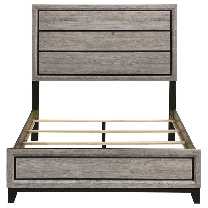 Cama Watson Wood Panel de color topo claro
