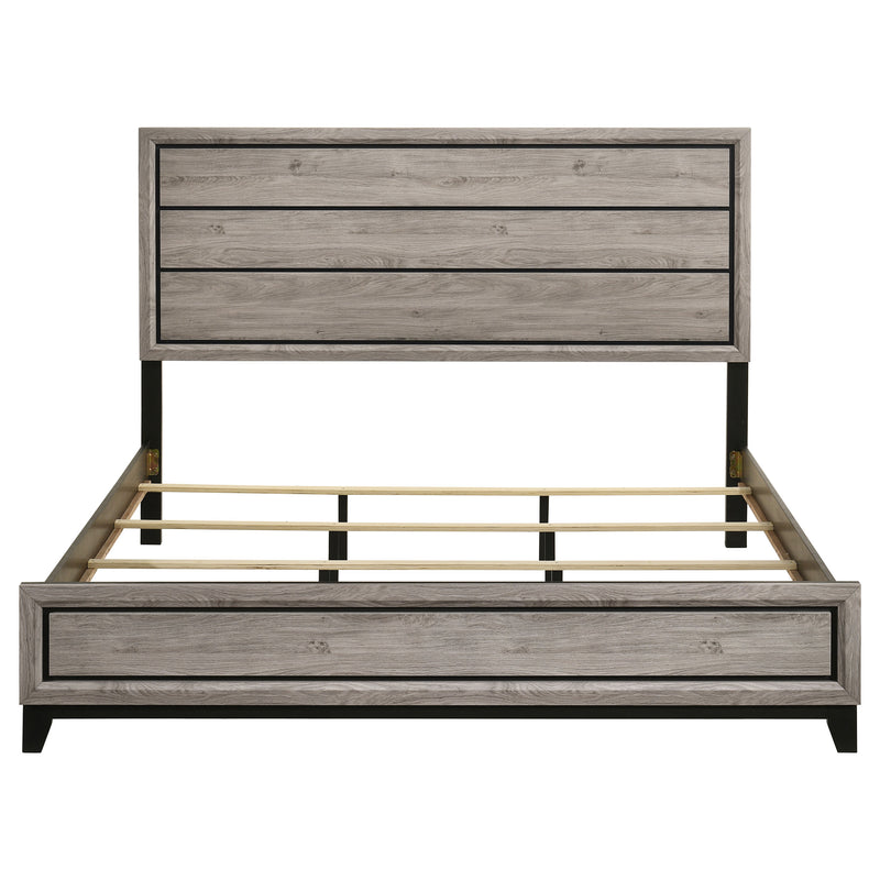 Cama Watson Wood Panel de color topo claro