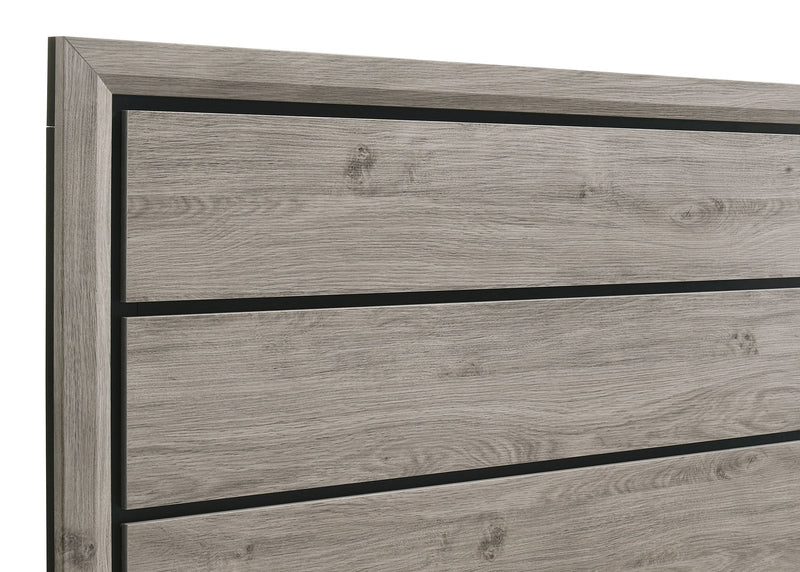 Cama Watson Wood Panel de color topo claro
