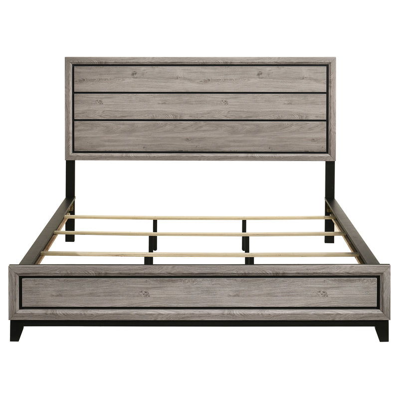 Cama Watson Wood Panel de color topo claro
