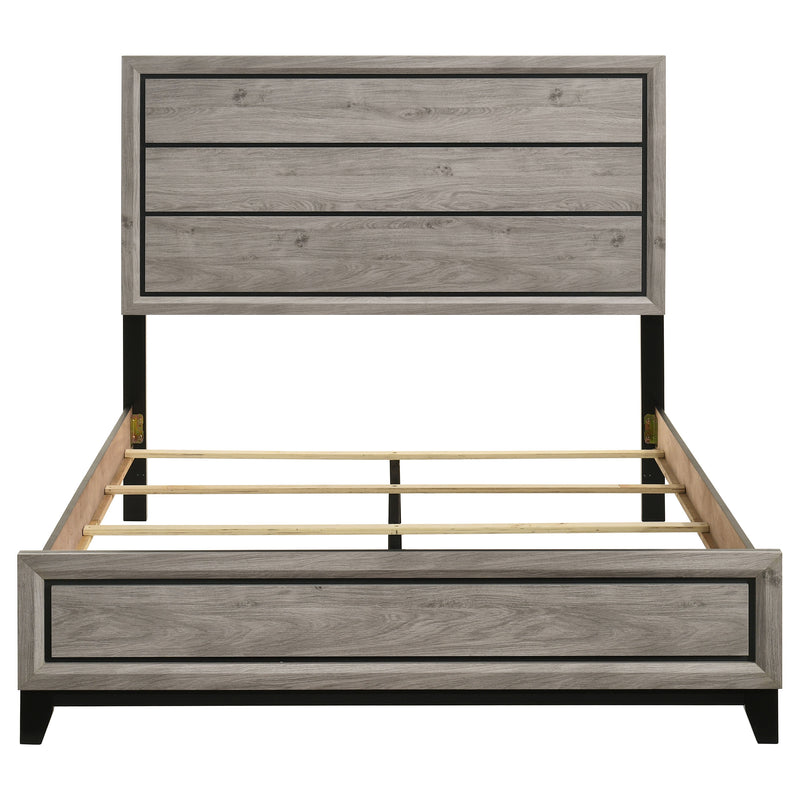 Cama Watson Wood Panel de color topo claro