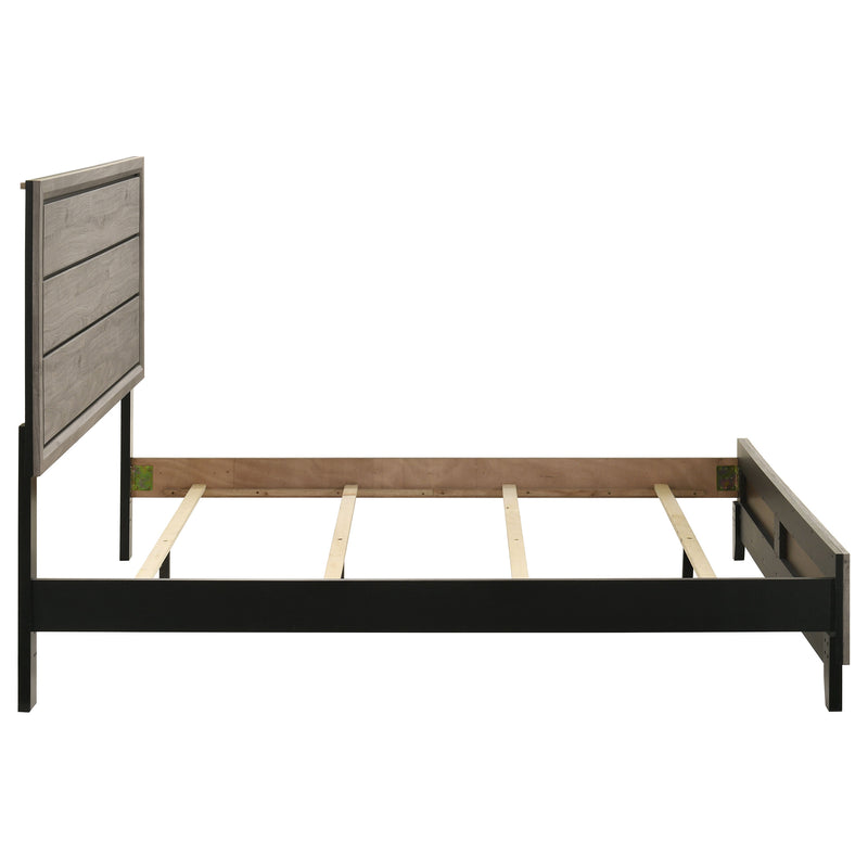 Cama Watson Wood Panel de color topo claro