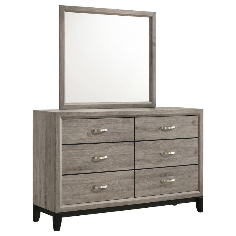 Watson 6-drawer Bedroom Dresser Cabinet Light Taupe