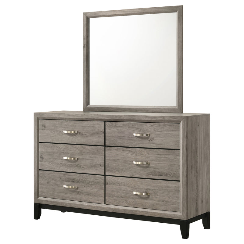 Watson 6-drawer Bedroom Dresser Cabinet Light Taupe