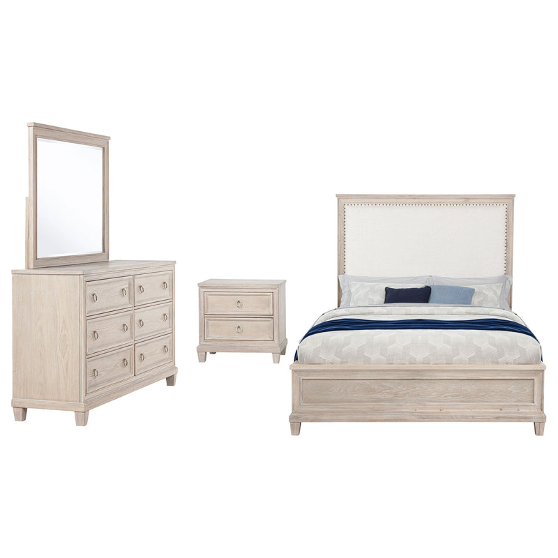 Juego de dormitorio Pembroke roble blanqueado