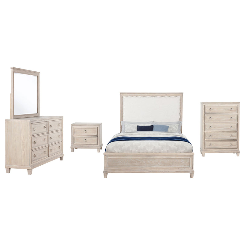 Juego de dormitorio Pembroke roble blanqueado