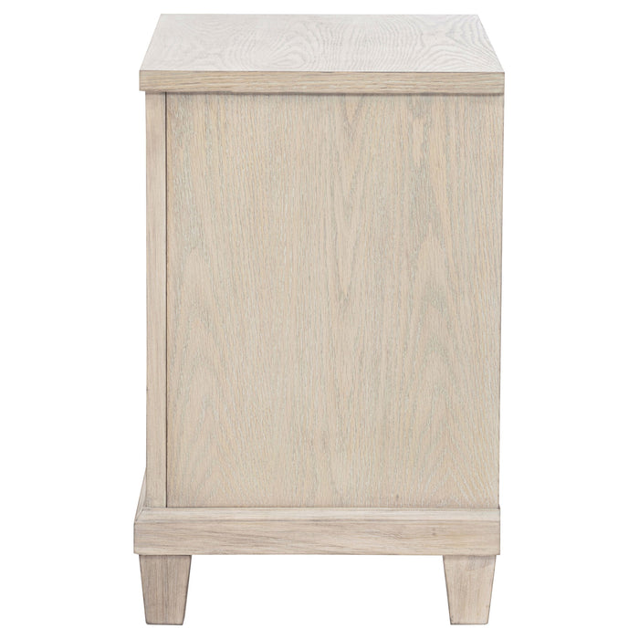 Pembroke 2-drawer Nightstand Bedside Table Washed Oak