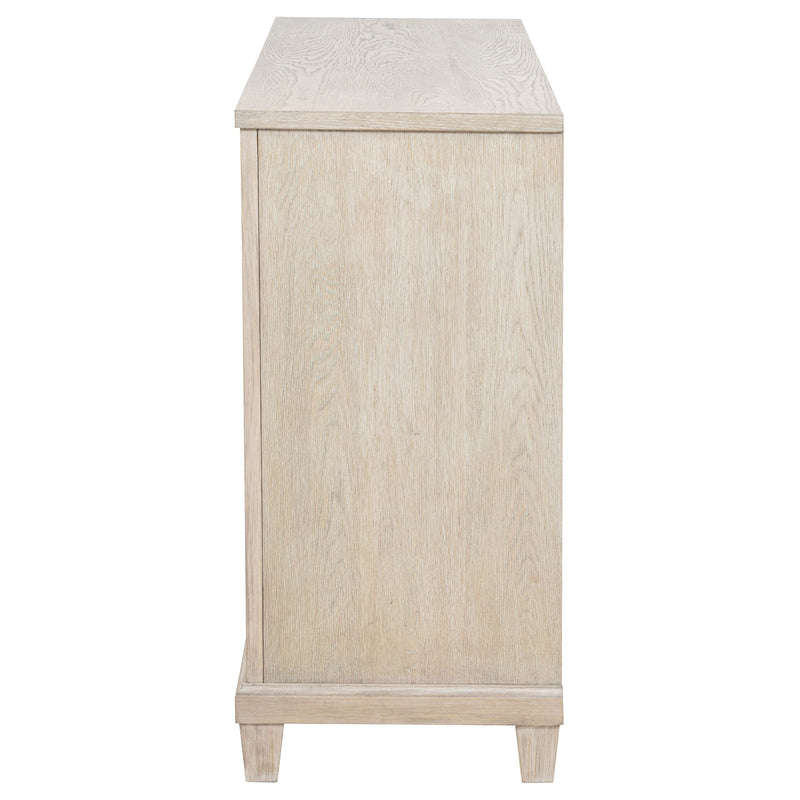 Cómoda de dormitorio Pembroke de 6 cajones Roble lavado