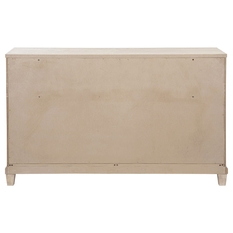 Cómoda de dormitorio Pembroke de 6 cajones Roble lavado