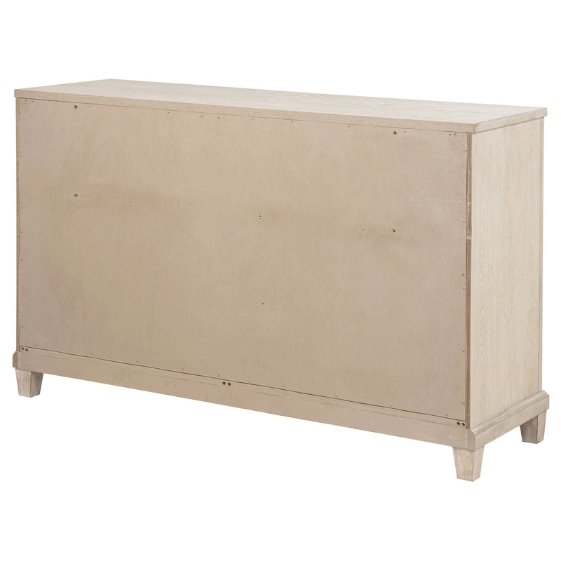 Cómoda de dormitorio Pembroke de 6 cajones Roble lavado
