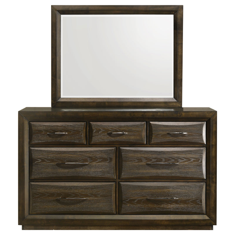 Atlas 7-drawer Bedroom Dresser Cabinet Dark Oak