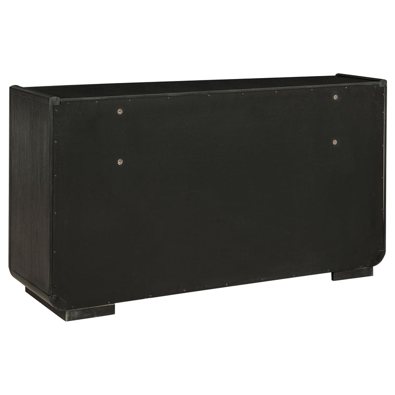 Leandro Bedroom Set Burnished Black