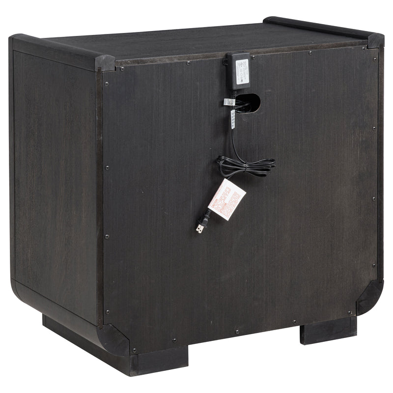 Leandro Bedroom Set Burnished Black