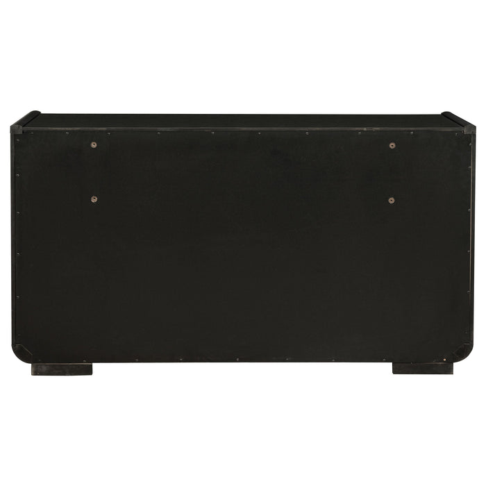 Leandro 8-drawer Bedroom Dresser Cabinet Burnished Black