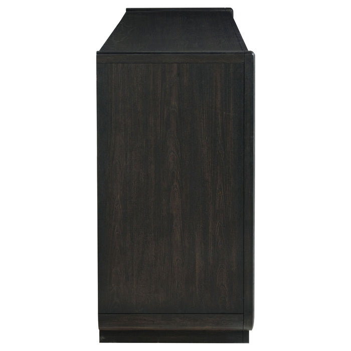 Leandro 8-drawer Bedroom Dresser Cabinet Burnished Black