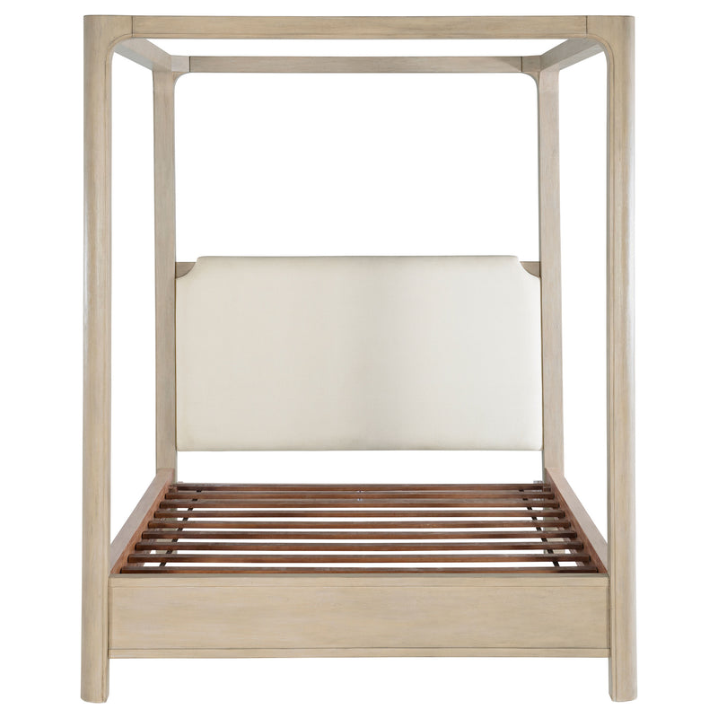 Cama con dosel Solano de 85 pulgadas en mango envejecido