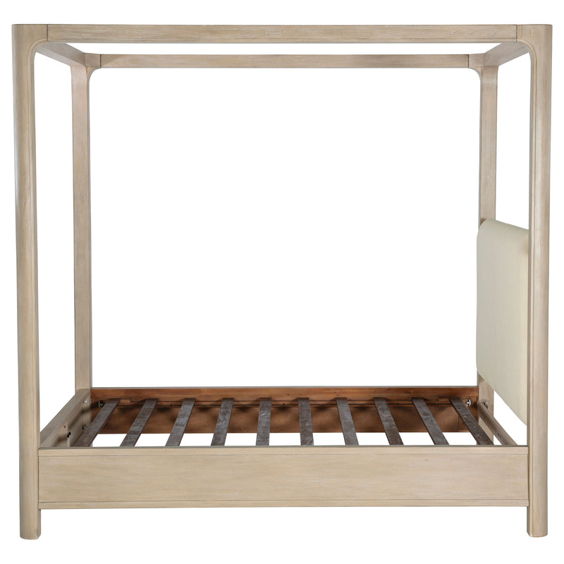 Cama con dosel Solano de 85 pulgadas en mango envejecido