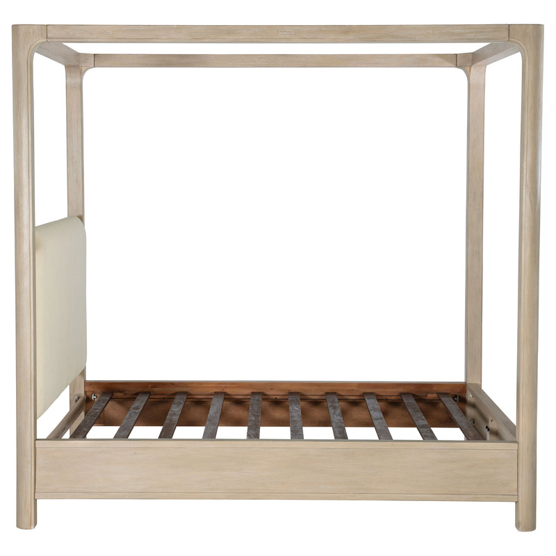Cama con dosel Solano de 85 pulgadas en mango envejecido
