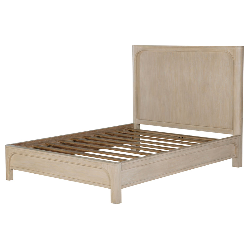 Cama con dosel Solano de 85 pulgadas en mango envejecido