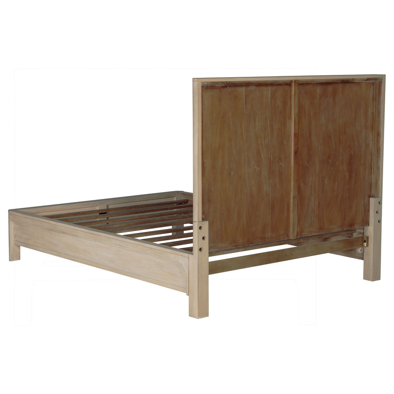 Cama con dosel Solano de 85 pulgadas en mango envejecido