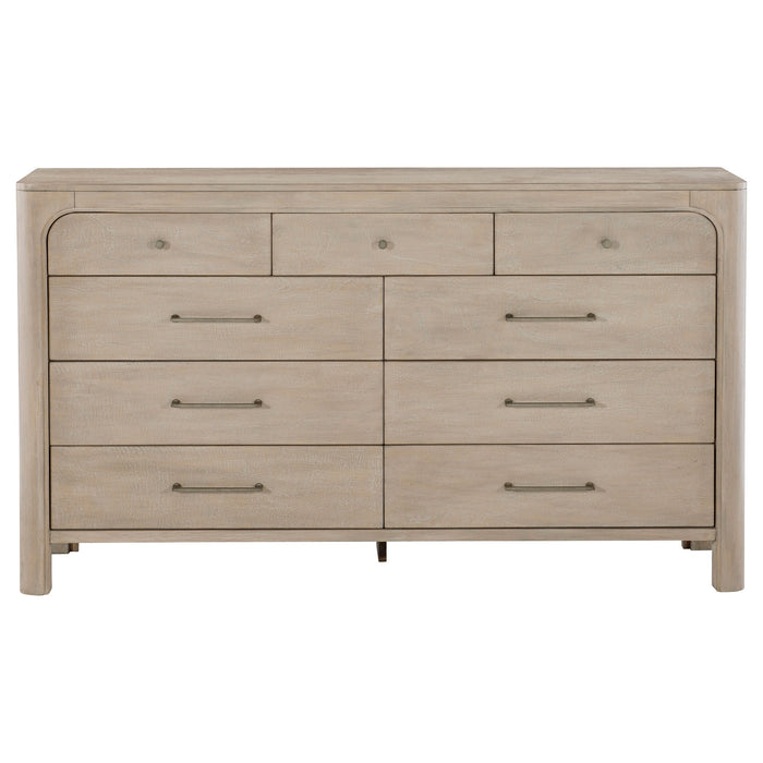 Solano 9-drawer Bedroom Dresser Cabinet Weathered Mango