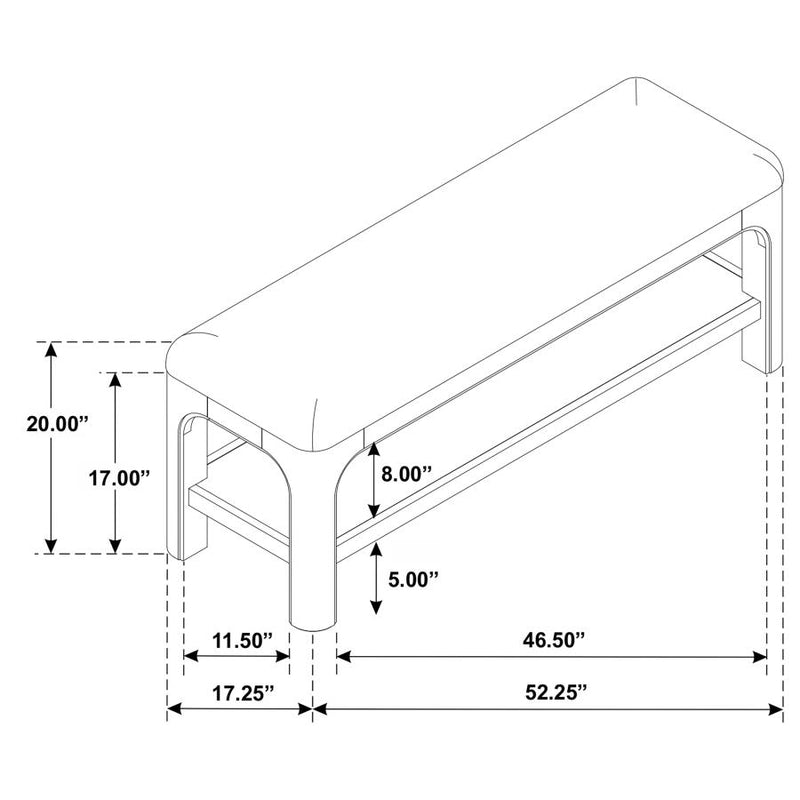 Solano 52-inch Bedroom Bed End Bench