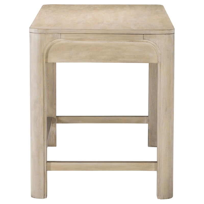 Tocador Solano con 2 cajones de mesa de maquillaje, acabado mango envejecido