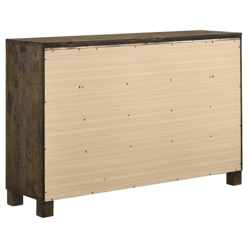 Juego de dormitorio Woodmont marrón dorado rústico