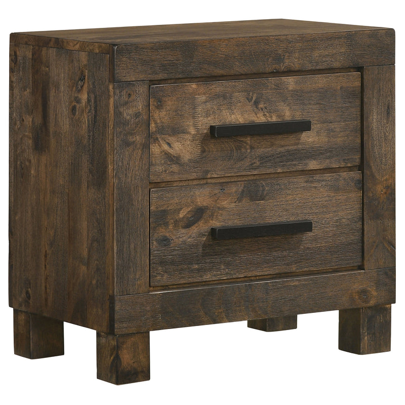 Juego de dormitorio Woodmont marrón dorado rústico