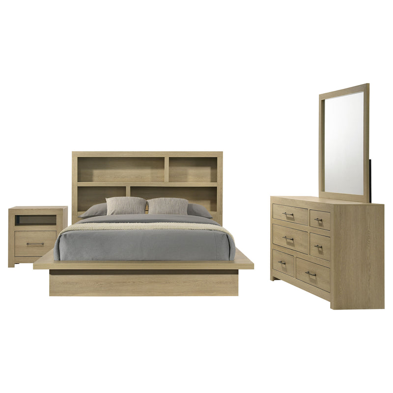 Juego de dormitorio Hendricks, roble claro