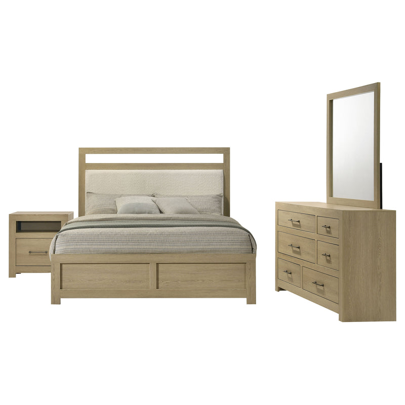 Juego de dormitorio Hendricks, roble claro
