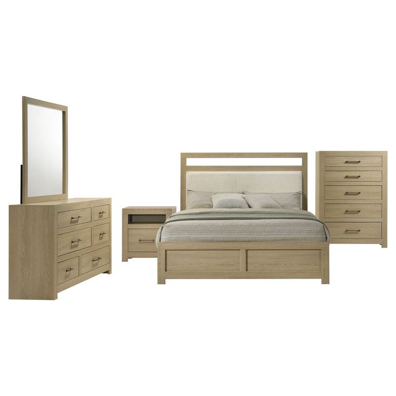 Juego de dormitorio Hendricks, roble claro