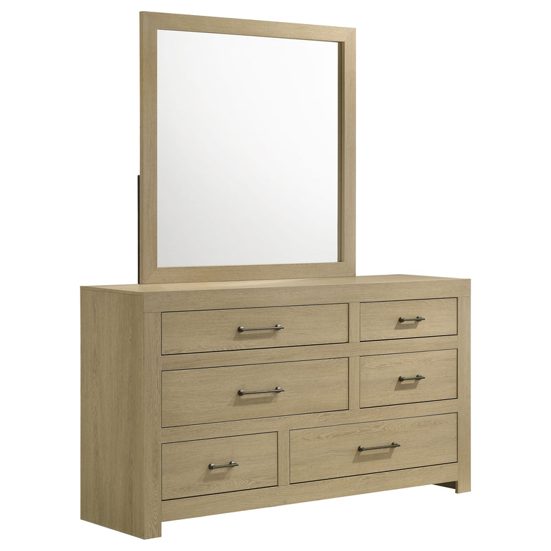 Hendricks 6-drawer Bedroom Dresser Light Oak