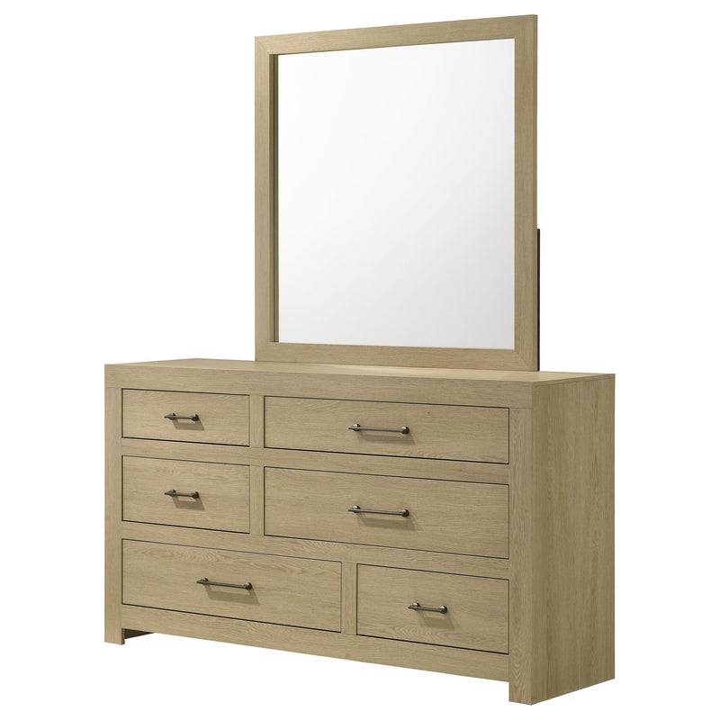 Hendricks 6-drawer Bedroom Dresser Light Oak