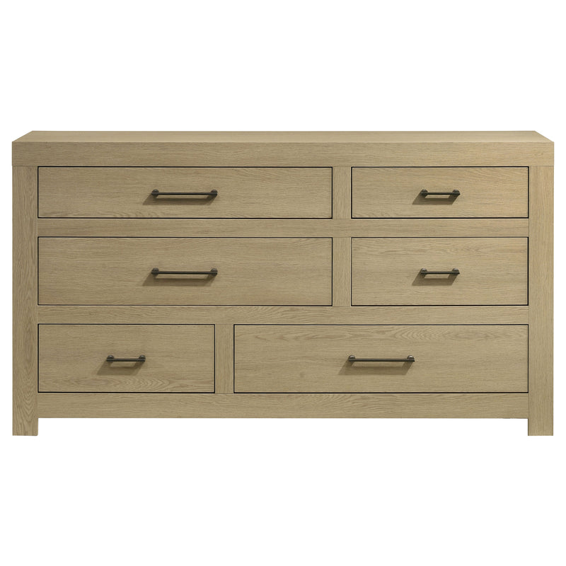 Hendricks 6-drawer Bedroom Dresser Light Oak