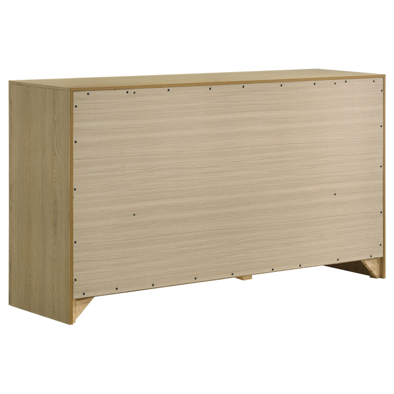 Hendricks 6-drawer Bedroom Dresser Light Oak