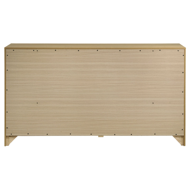 Hendricks 6-drawer Bedroom Dresser Light Oak