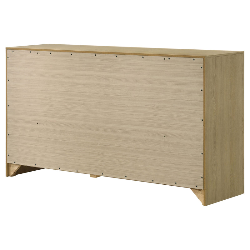 Hendricks 6-drawer Bedroom Dresser Light Oak