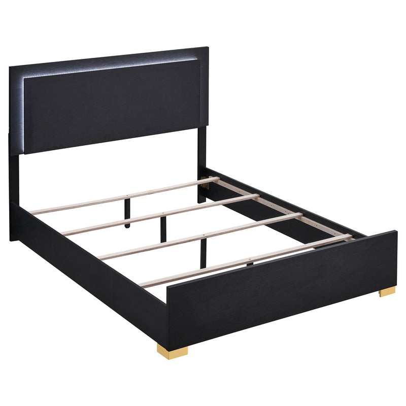 Cama con panel LED Marceline Wood