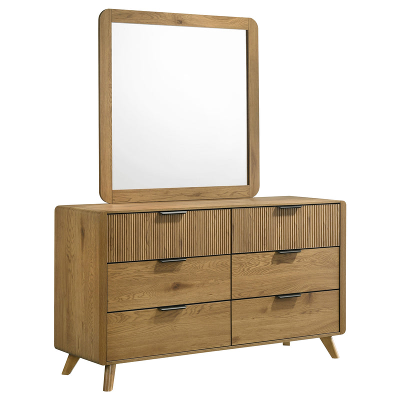 Bennett 6-drawer Bedroom Dresser Cabinet Light Oak