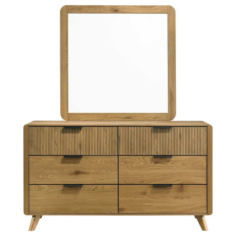 Bennett 6-drawer Bedroom Dresser Cabinet Light Oak