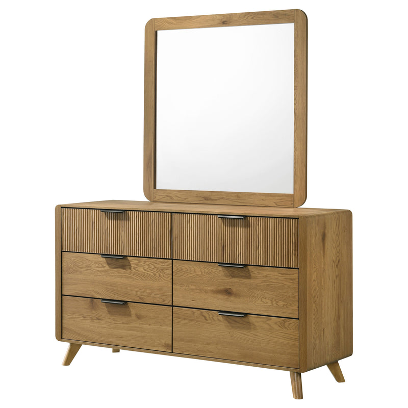Bennett 6-drawer Bedroom Dresser Cabinet Light Oak