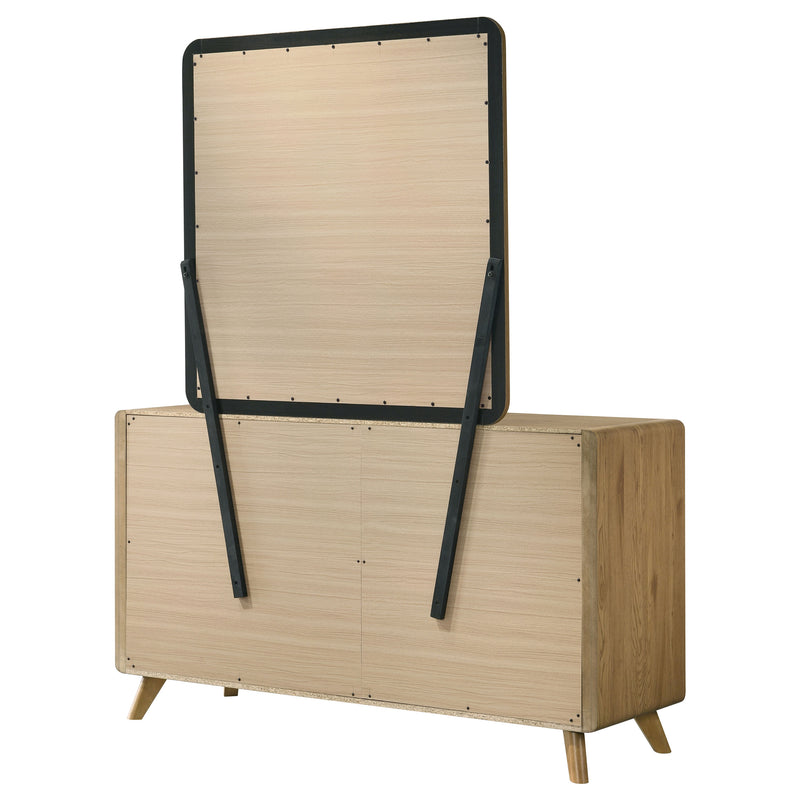 Bennett 6-drawer Bedroom Dresser Cabinet Light Oak