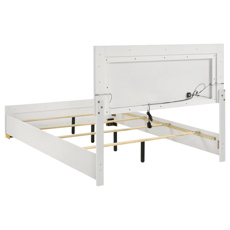 Cama con panel LED Marceline Wood