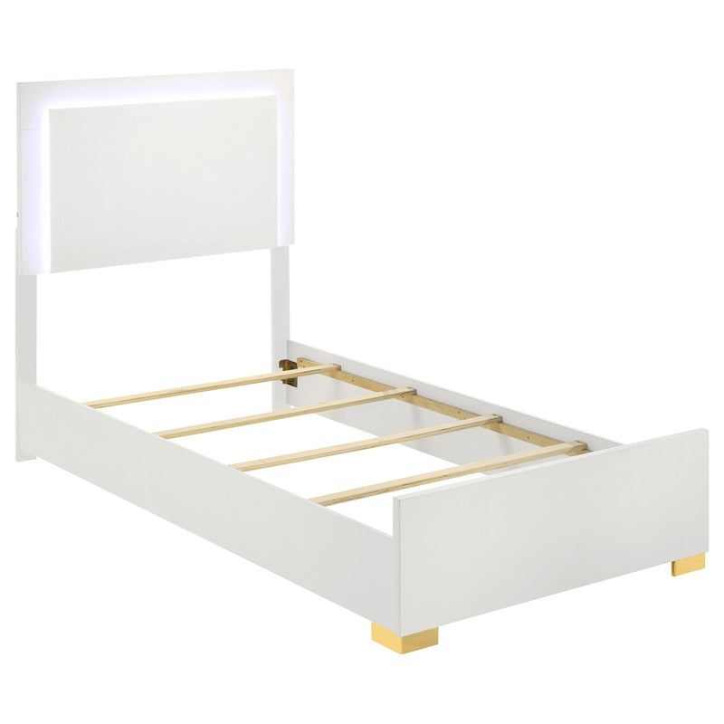 Cama con panel LED Marceline Wood