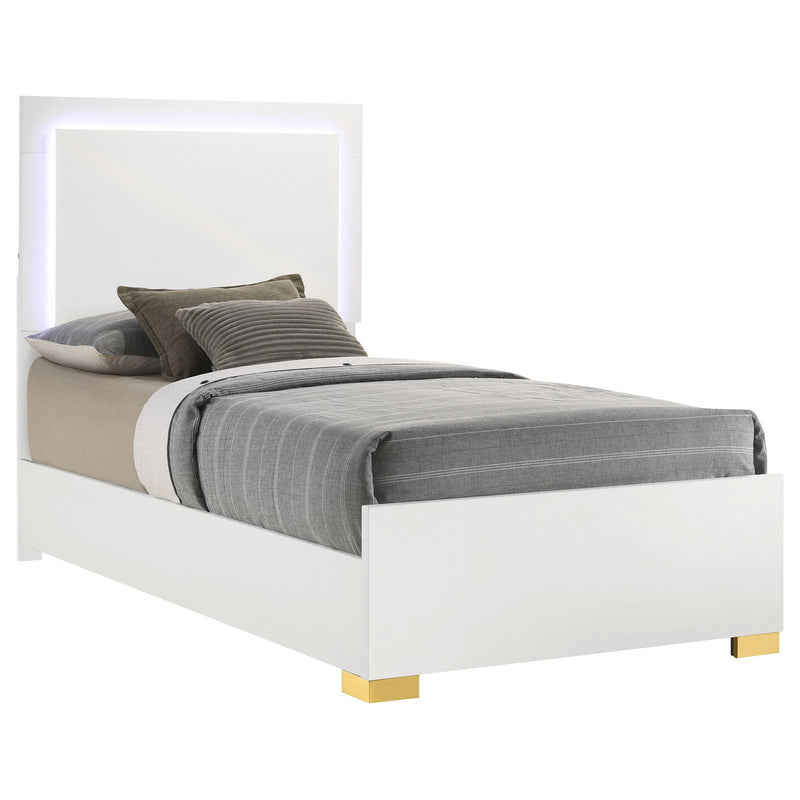 Cama con panel LED Marceline Wood