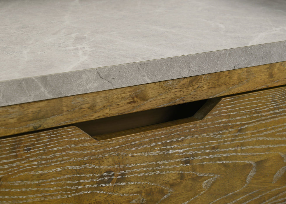 Henderson 6-drawer Bedroom Dresser with Mirror Medium Oak