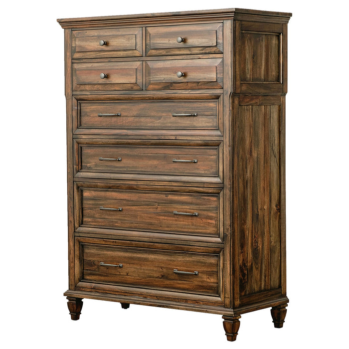 Avenue 8-drawer Chest Weathered Burnished Brown