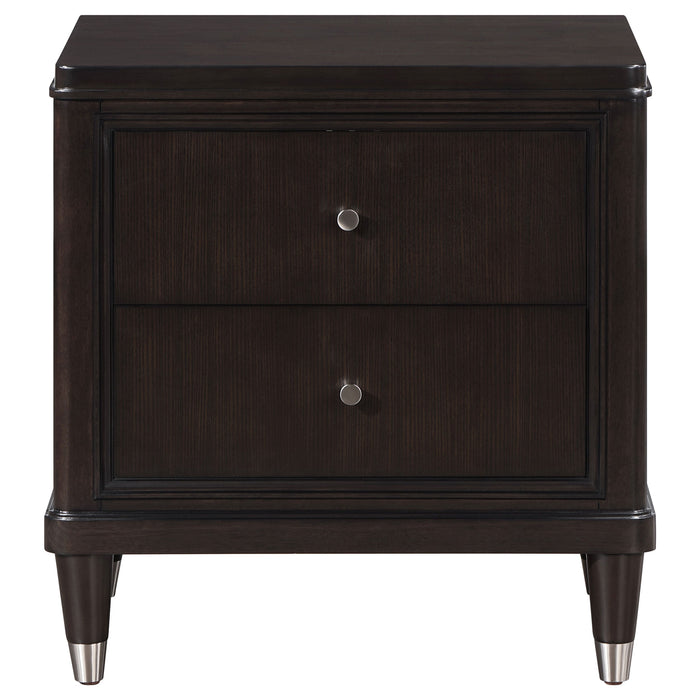 Emberlyn 2-drawer Nightstand Bedside Table Brown